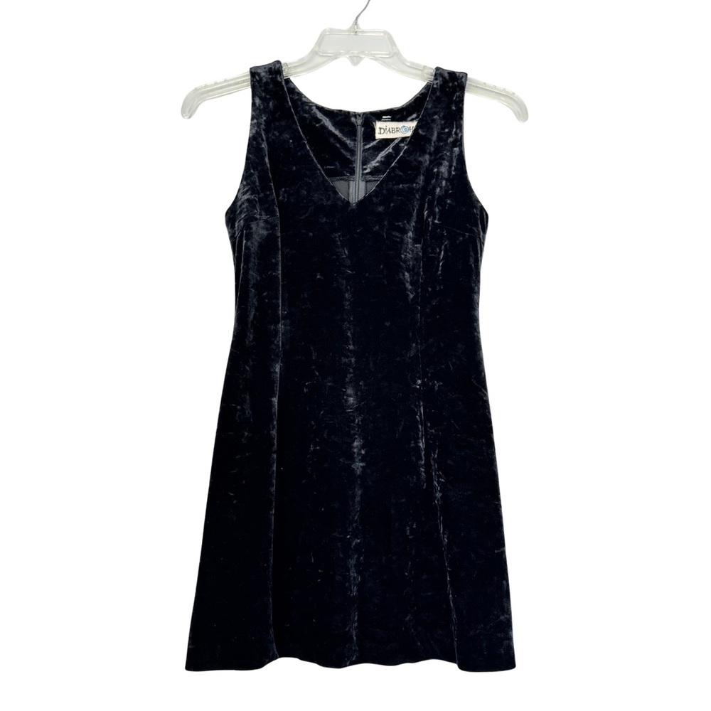 Little Black Velvet Mini Dress